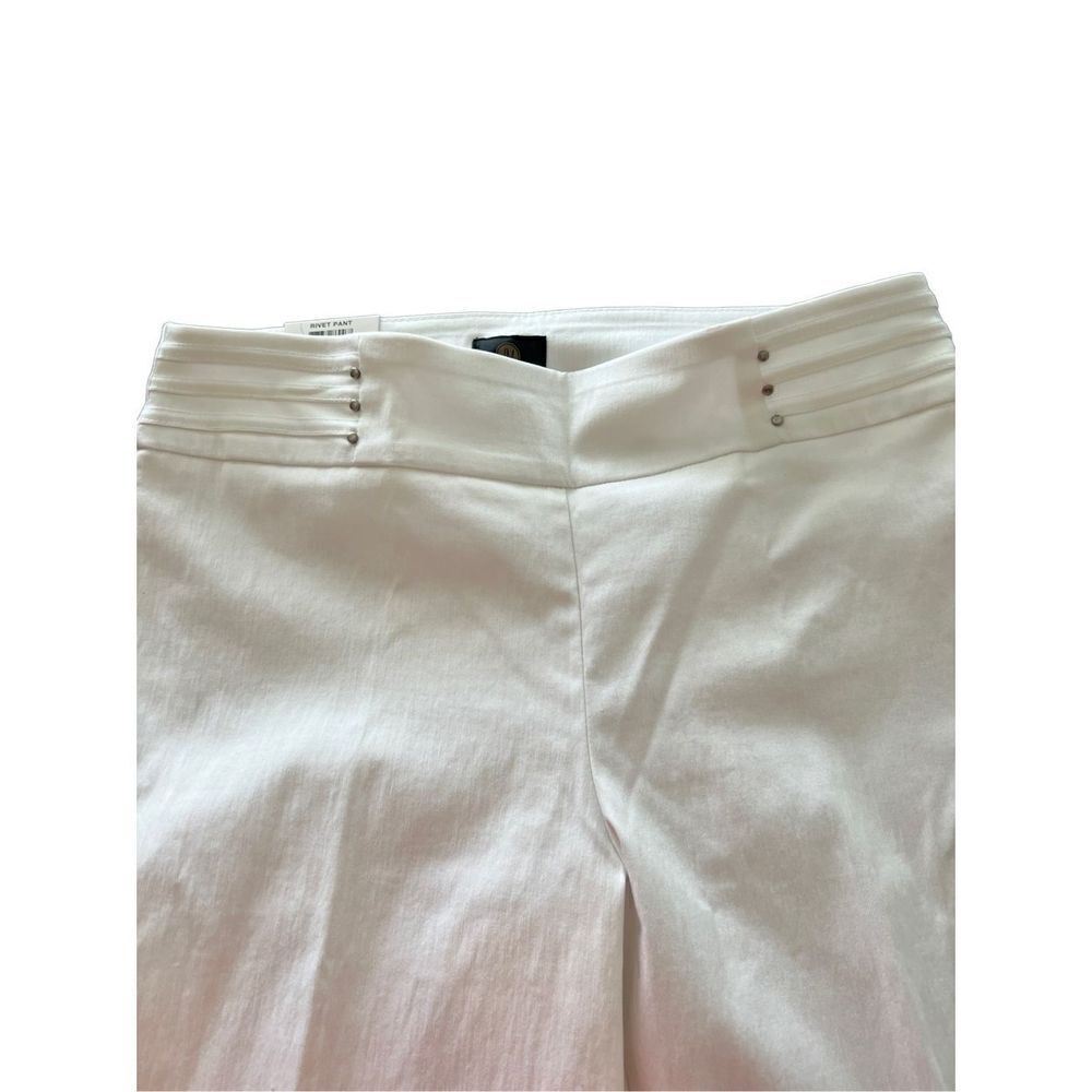 JM COLLECTION WHITE TUMMY CONTROL PANTS SIZE M-S - Picture 8 of 12